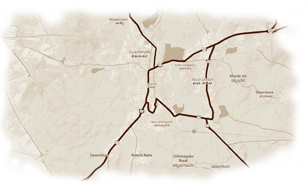 Map showing memorial location