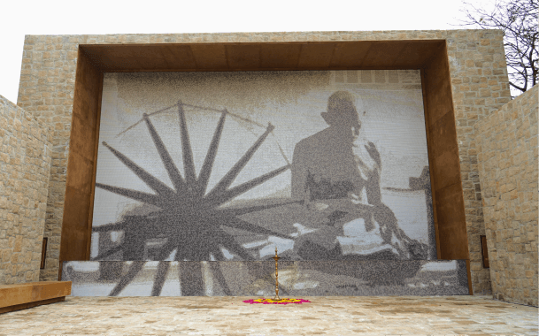 Artwork on large wall